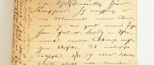 Blick in die Schreibwerkstatt: Einer der Originalbriefe Theodor Fontanes an Gustav Karpeles.