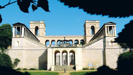 Im Mittelpunkt. Das Belvedere auf dem Potsdamer Pfingstberg, fast 150 Jahre alt.