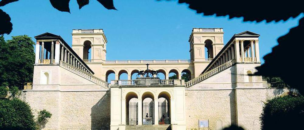 Im Mittelpunkt. Das Belvedere auf dem Potsdamer Pfingstberg, fast 150 Jahre alt.