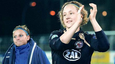 Fehlerfrei. Anna Felicitas Sarholz hütete den Kasten gegen Duisburg.