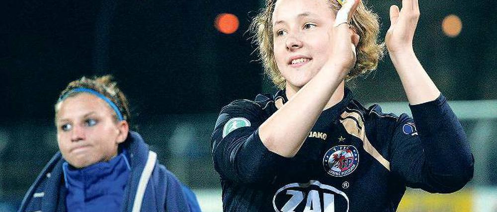Fehlerfrei. Anna Felicitas Sarholz hütete den Kasten gegen Duisburg.