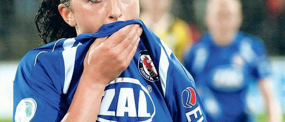 Voller Zuversicht. Potsdams Mittelfeldakteurin Fatmire Bajramaj will heute gegen ihren einstigen Club gewinnen. Drei weitere Aufeinandertreffen folgen.