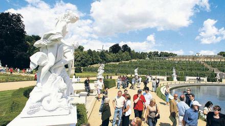 Platz zum Verlieben. Vor den Terrassen von Sanssouci. Einer der vielen Orte, wo Potsdam am schönsten ist.