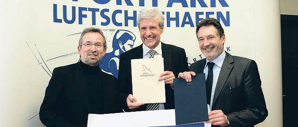Freude: Horst Müller-Zinsius (l.) und Holger Rupprecht.