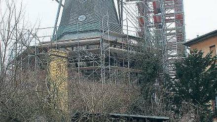 Baustelle. Über Ostern soll die Historische Mühle wieder geöffnet werden.