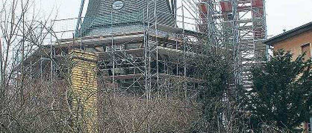 Baustelle. Über Ostern soll die Historische Mühle wieder geöffnet werden.