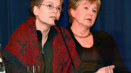 Für Aufklärung: Stasibeauftragte Poppe (l.) und BStU-Chefin Birthler.