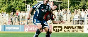 Vorfreude auf den ZFC. Daniel Frahn traf in Meuselwitz zweimal.