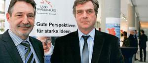 Zum Gespräch im fx-Center: Jann Jakobs (l.) und Ralf Christoffers.