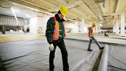 Es gibt viel zu tun. Von der Großbaustelle für den neuen Flughafen BBI profitieren Firmen aus der Region mit Aufträgen über insgesamt 1,8 Milliarden Euro.