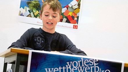 Willi Herberg von der Eisenhart-Schule gewann gestern den Vorlesewettbewerb des Deutschen Buchhandels. Nun darf er Brandenburg beim Landesausscheid im Mai vertreten.