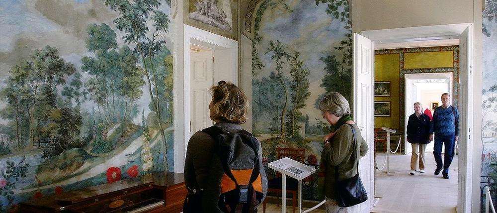 Das Kronprinzenschloss in Paretz: In der für Friedrich Wilhelm III. und Luise gebauten Residenz zeigt die Schlösserstiftung eine Ausstellung zum Luise-Jubiläum.