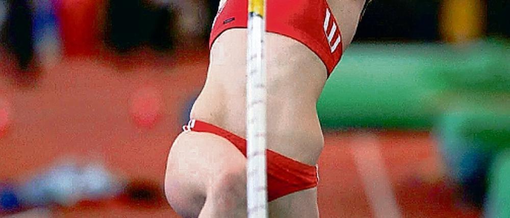 Will immer höher. Caroline Hasse springt morgen im Potsdamer Stern-Center.