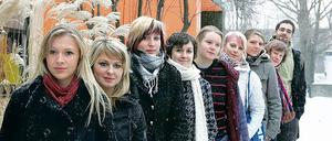 Recherche vor Ort. Das studentische Projektteam der Fachhochschule begab sich in dieser Woche ins Potsdamer Wohngebiet Schlaatz.