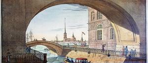 Wie zu Titz Zeiten. Petersburg auf einer historischen Darstellung.