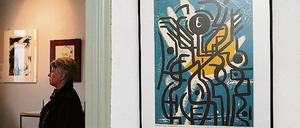 Morgenstern graphisch interpretiert: Die Ausstellung In MeMorgenstern im Turm der Werderaner Bismarckhöhe ist gestern eröffnet worden und läuft noch bis Anfang April.