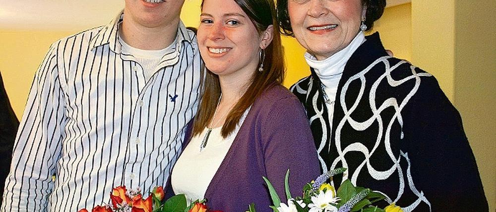 Besuch aus den USA: M. Swanson, M. Henry, P. Schroeder (v.l.)