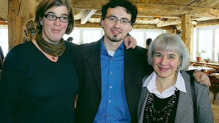 Brandenburg, Potsdam, Brüssel. Die Abgeordneten Marie Luise von Halem, Nils Naber und Elisabeth Schroedter.