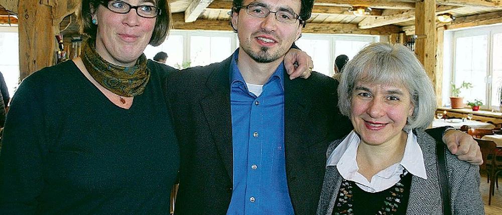 Brandenburg, Potsdam, Brüssel. Die Abgeordneten Marie Luise von Halem, Nils Naber und Elisabeth Schroedter.