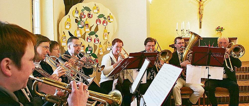 Gutes Niveau: der Wilhelmshorster Posaunenchor.