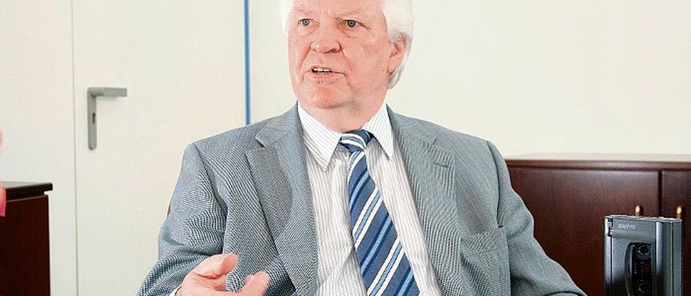 Energie-Experte. Der Potsdamer Mineraloge Rolf Emmermann.