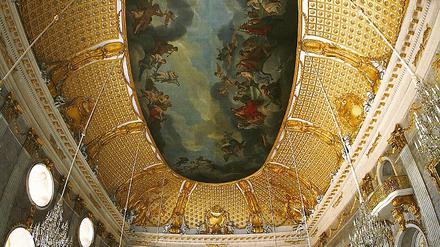 Morsch. Der Boden im Marmorsaal des Neuen Palais.