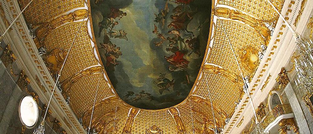 Morsch. Der Boden im Marmorsaal des Neuen Palais.