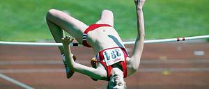 Springt wieder. Annett Engel aus Potsdam gelang in Berlin ein Comeback.