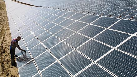 Noch vor fünf Jahren war das Solar-Kraftwerk in Espenhain südlich von Leipzig mit fünf Megawatt das größte der Welt der in Werder geplante Solarpark könnte zehnmal so groß werden.