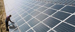 Noch vor fünf Jahren war das Solar-Kraftwerk in Espenhain südlich von Leipzig mit fünf Megawatt das größte der Welt der in Werder geplante Solarpark könnte zehnmal so groß werden.