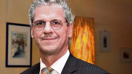 Peter Kames gestern vor der Pressekonferenz im Hotel zur Insel.