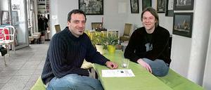 Das 11-line-Duo Giancarlo Arcieri und Lars Kaiser.