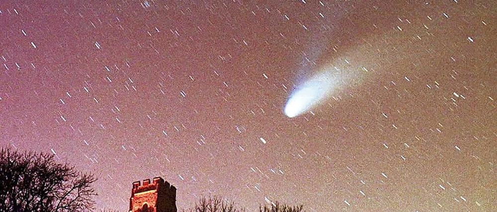 Hale-Bopp. Der Komet dominierte 1997 monatelang den Nachthimmel.