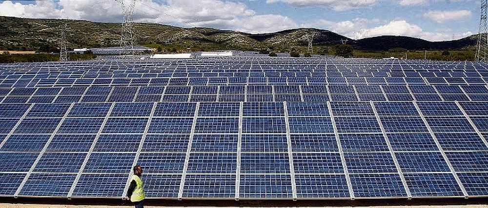 Deutscher Solarpark in Alicante, Spanien. In der Mittelmark haben es die Investoren derweil schwer.