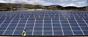 Deutscher Solarpark in Alicante, Spanien. In der Mittelmark haben es die Investoren derweil schwer.