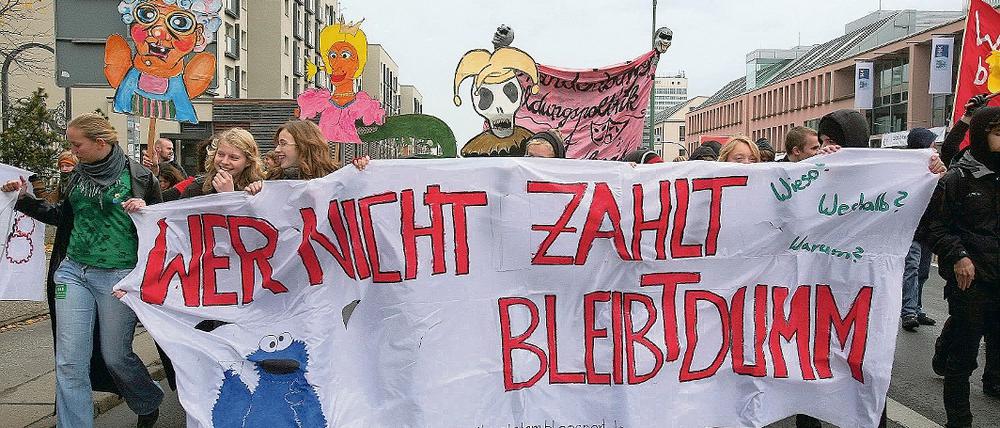Protest. Bildungsdemo in Potsdam.