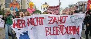 Protest. Bildungsdemo in Potsdam.