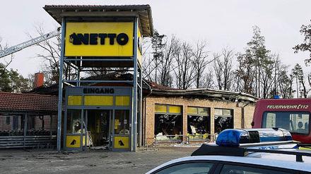 Bild der Zerstörung am Samstagmorgen: Der Schaden dürfte die Million überschreiten.