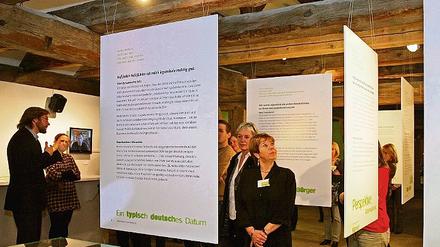 Gedruckte Erinnerung in der Ausstellung Museum der Wünsche.