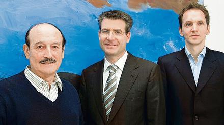 Ablösung. Präsident Stefan Widmann mit Rektor Werner Siebel.