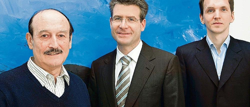 Ablösung. Präsident Stefan Widmann mit Rektor Werner Siebel.