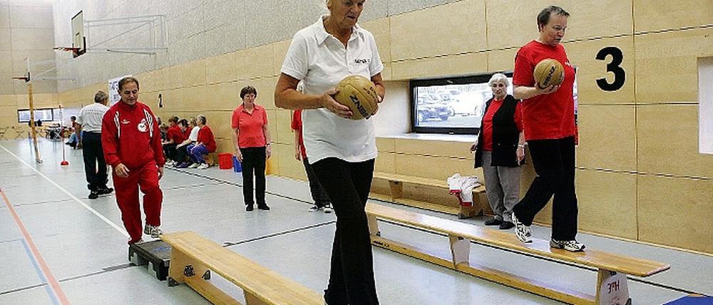 Koordination war gefragt beim Seniorensportfest.