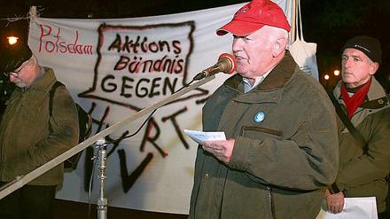 Unermütlich. Horst Jäkel ist Mitinitiator der Demo gegen Hartz IV.
