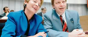 Stellvertreterin. Bürgermeisterin Bergmann mit Diepgen 1993.