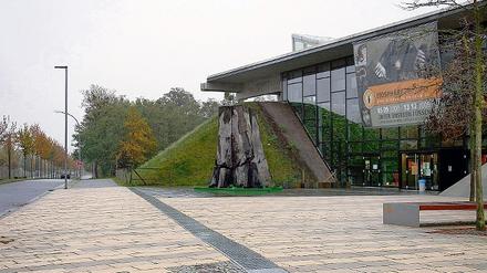 Kuppeln neben der Biosphäre wünscht sich Oscar Niemeyer. Der 101-jährige brasilianische Architekt hat seinen Freizeitbad-Entwurf für das Areal im Volkspark umgeplant. Der Haupteingang des Bades wäre in der Georg-Hermann-Allee neben der Biosphäre, etwa dort, wo im Bildhintergrund die Bäume stehen.