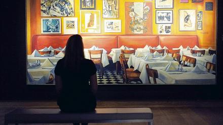 Zaungast. Martin Kippenbergers Paris Bar von 1991 vor der Versteigerung am 16. Oktober 2009 bei Christies in London.