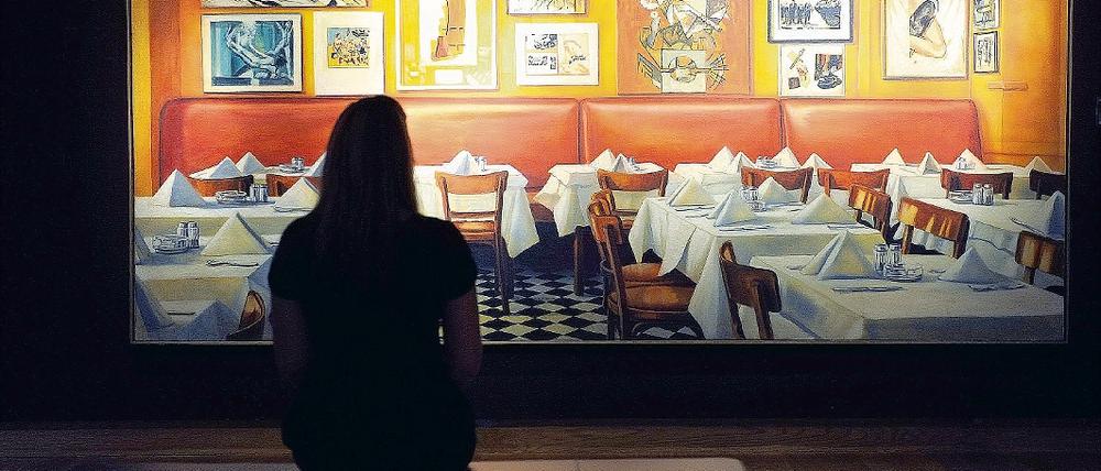 Zaungast. Martin Kippenbergers Paris Bar von 1991 vor der Versteigerung am 16. Oktober 2009 bei Christies in London.