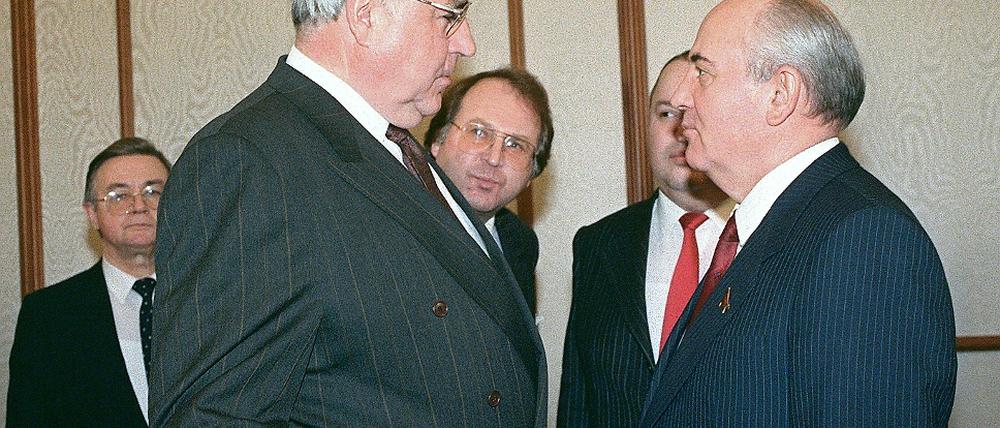 1990 in Moskau: Helmut Kohl und Michail Gorbatschow.
