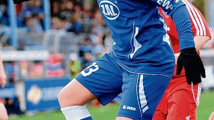 Traf dreimal. Nadine Keßler zog gestern mit Turbine Potsdam ins DFB-Pokal-Achtelfinale ein.