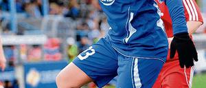 Traf dreimal. Nadine Keßler zog gestern mit Turbine Potsdam ins DFB-Pokal-Achtelfinale ein.